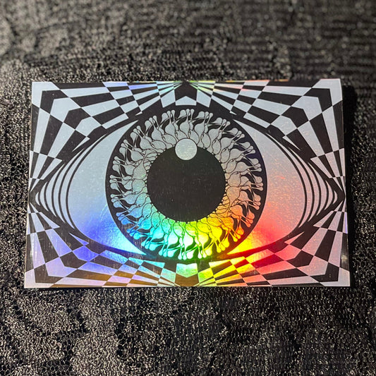 Eye Silver Holographic Sticker