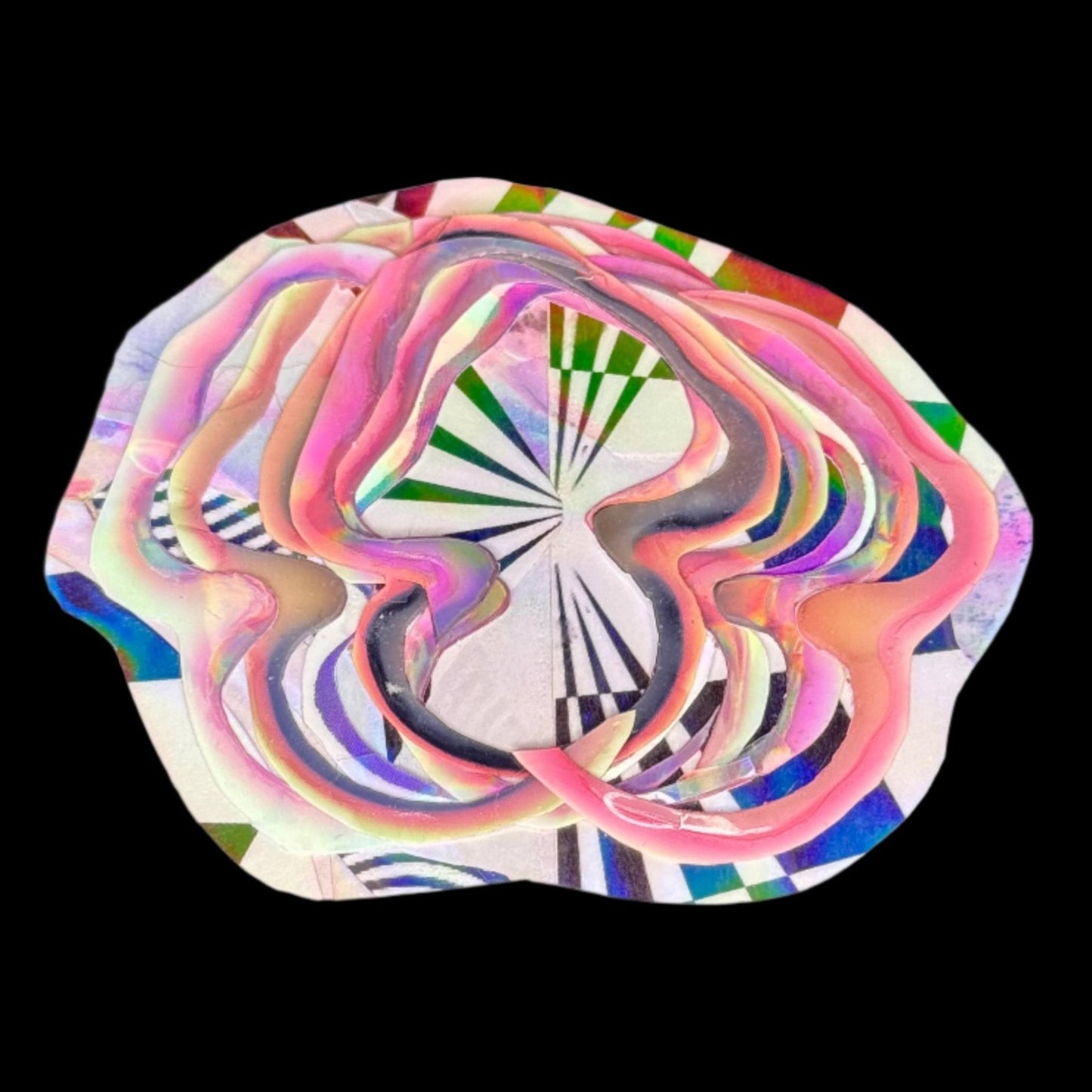 Glow Layered Holographic Sticker