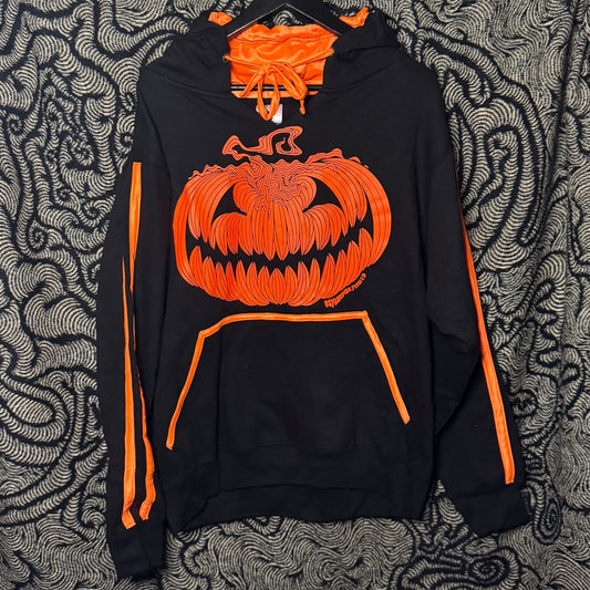 L Cheeky Pumpkin Glow UV Reactive Hoodie
