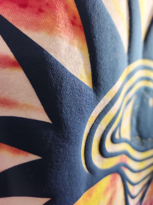 Puffy Vinyl One-Off Design Tie Dye Size Medium