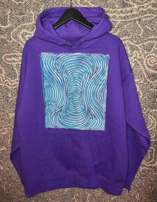 Block Print Hoodie Size XL