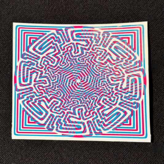 Cornered Maze Small Sticker