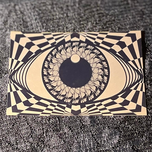 Eye Gold Holographic Sticker