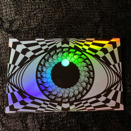 Eye Silver Holographic Sticker
