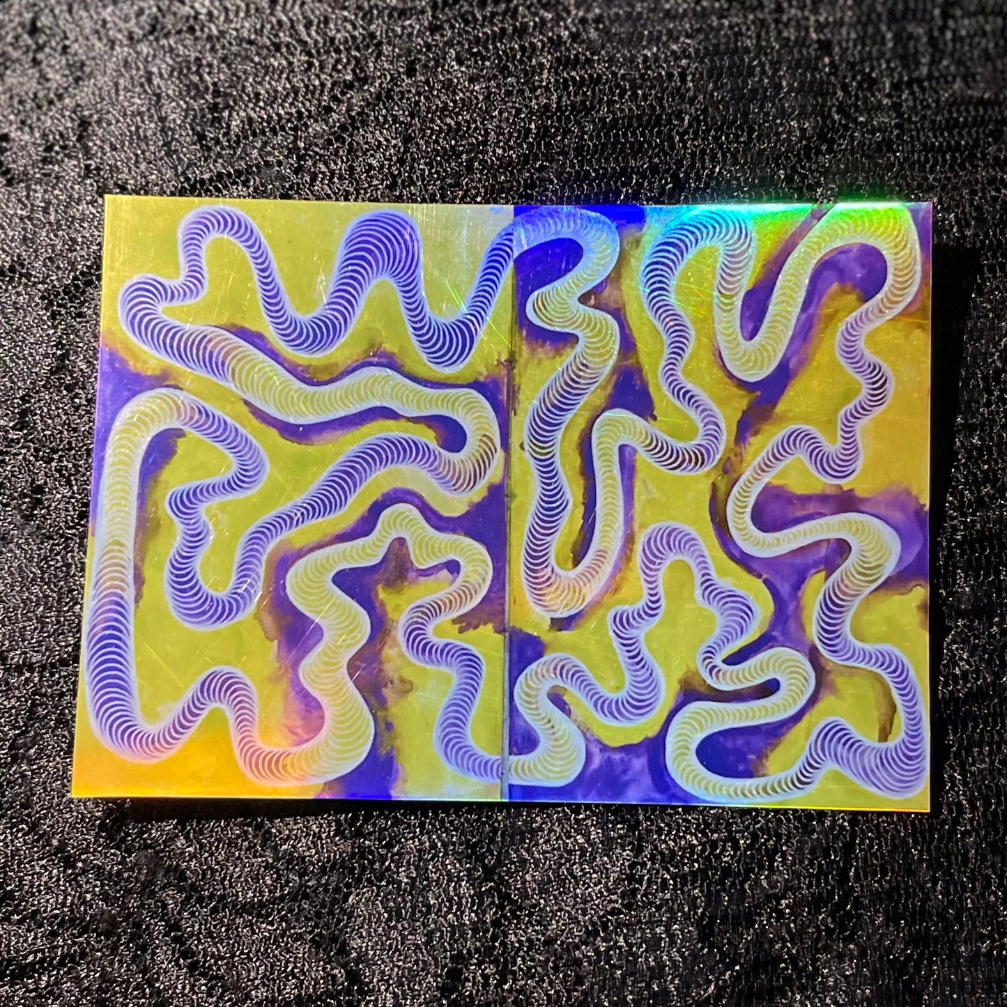 Invert Echoes Silver Holographic Sticker