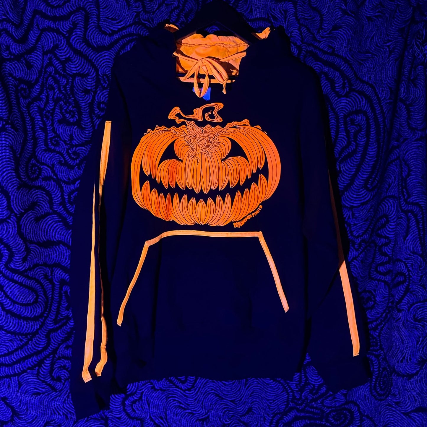 L Cheeky Pumpkin Glow UV Reactive Hoodie