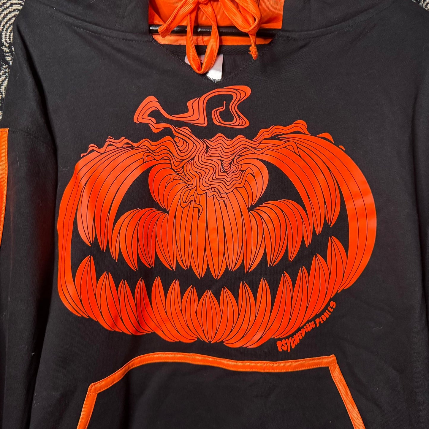 L Cheeky Pumpkin Glow UV Reactive Hoodie