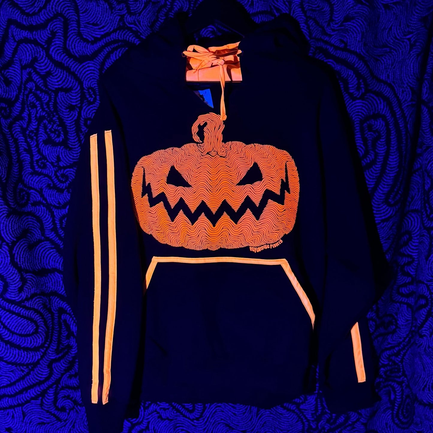 L Cheeky Pumpkin Glow UV Reactive Hoodie