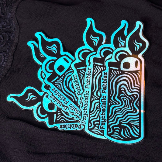 Limited Edition Holographic Glow Lighter Decal
