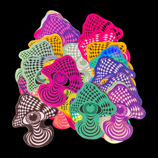 Mystery Color Mushroom Sticker