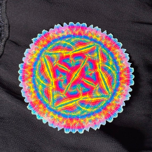 Rainbow Energy Holographic Sticker