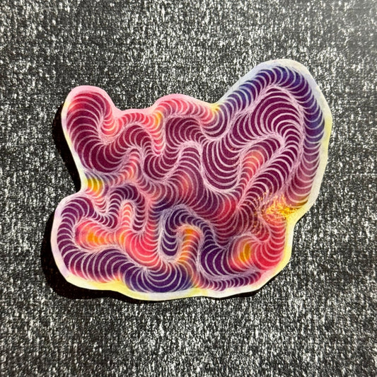 Sunset Creation Hand-Drawn Sticker