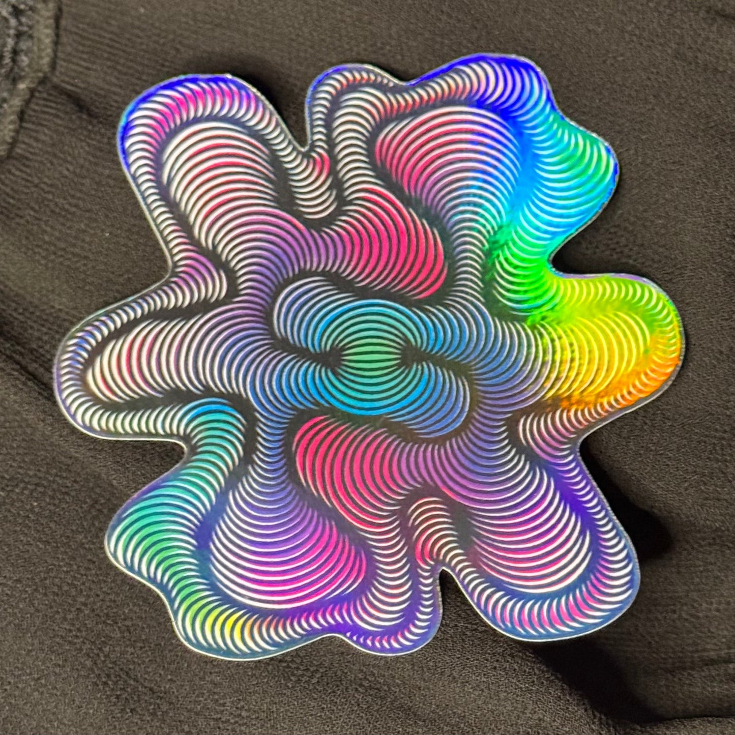 Symmetrical Flow Holographic Sticker
