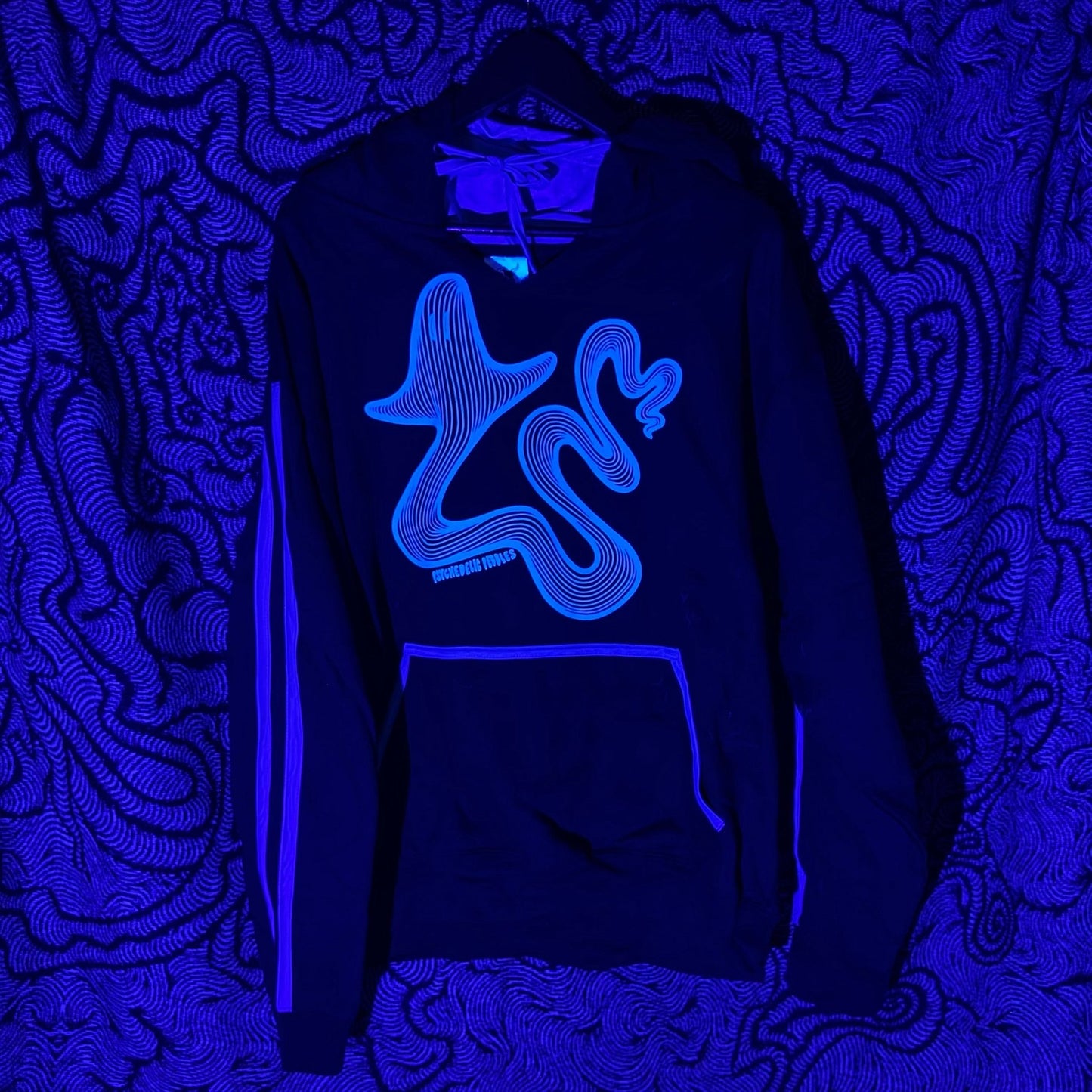 XL Ghost Glow UV Reactive Hoodie