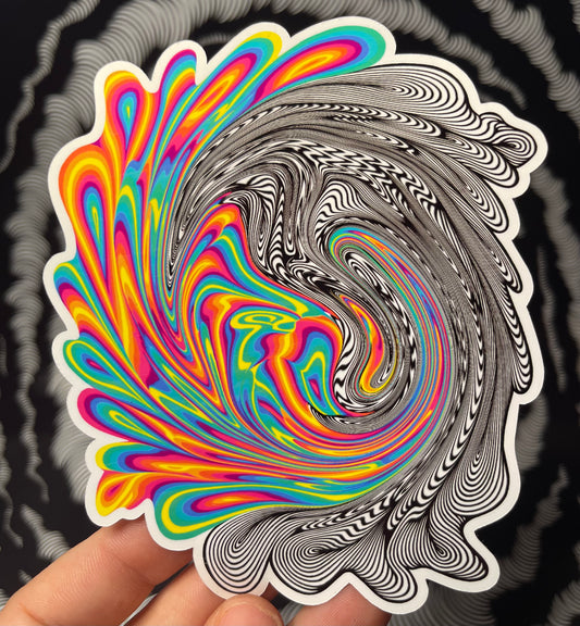 Warped Sticker