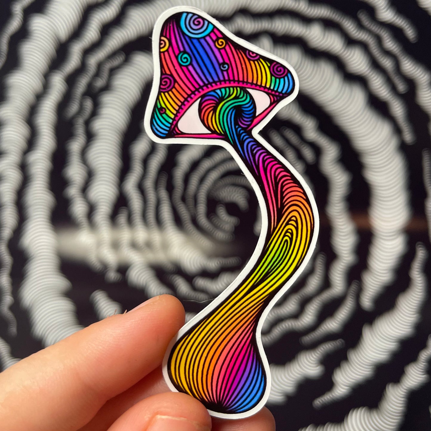 Rainbow Mushroom Sticker