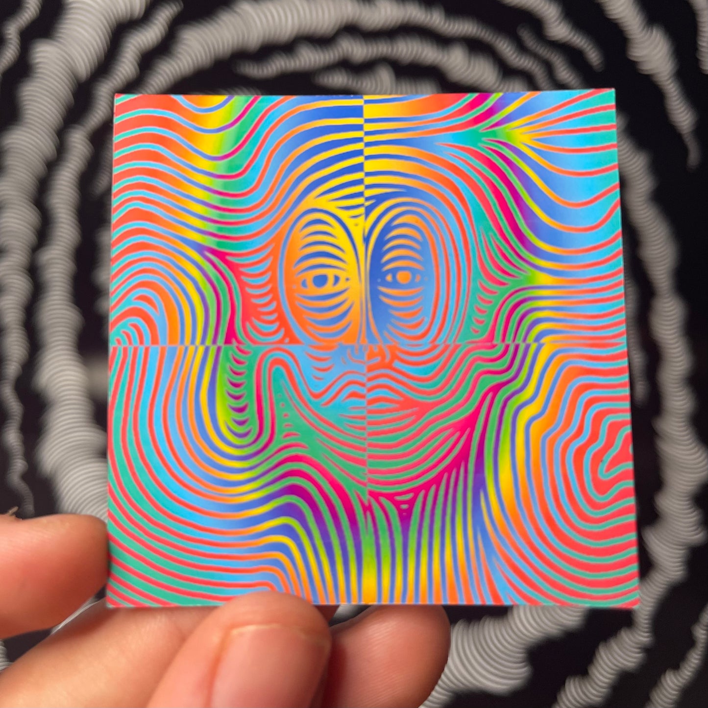 Multicolored Face Sticker