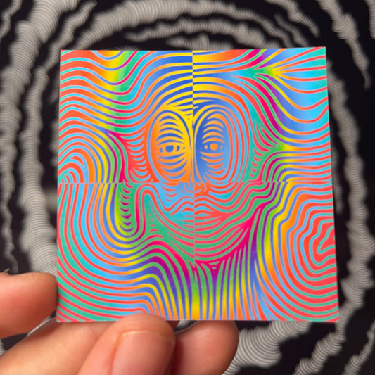 Multicolored Face Sticker